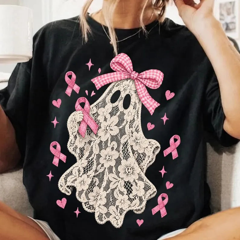 Pink Ribbon Ghostie